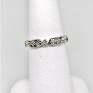 .10 ctw diamond eternity band in 14 kt WG